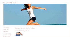 Desktop Screenshot of gesundes-zeug.com