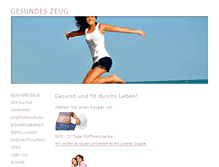 Tablet Screenshot of gesundes-zeug.com